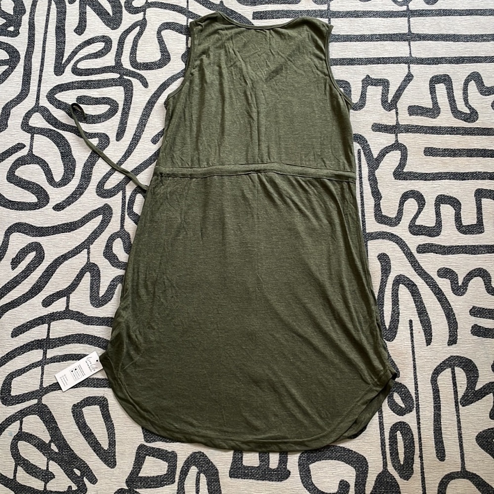 Drawstring Button-Front Dress - Picture 5 of 6